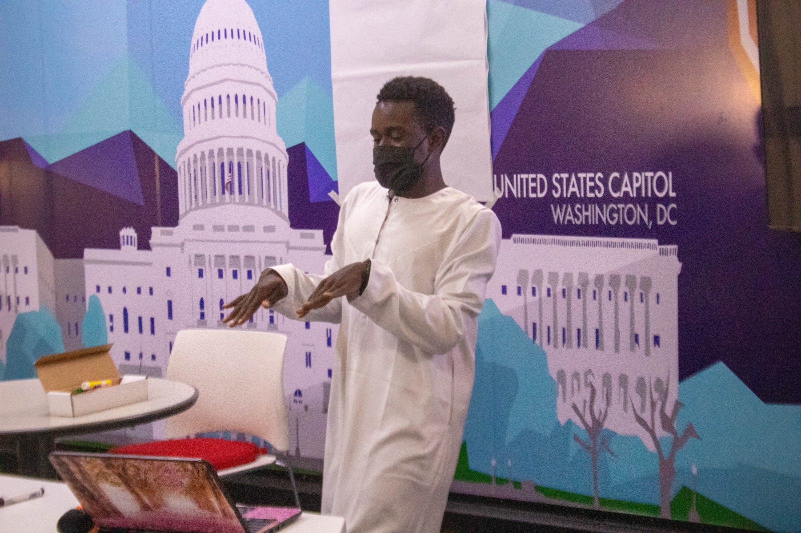 Workshop participants listening attentively