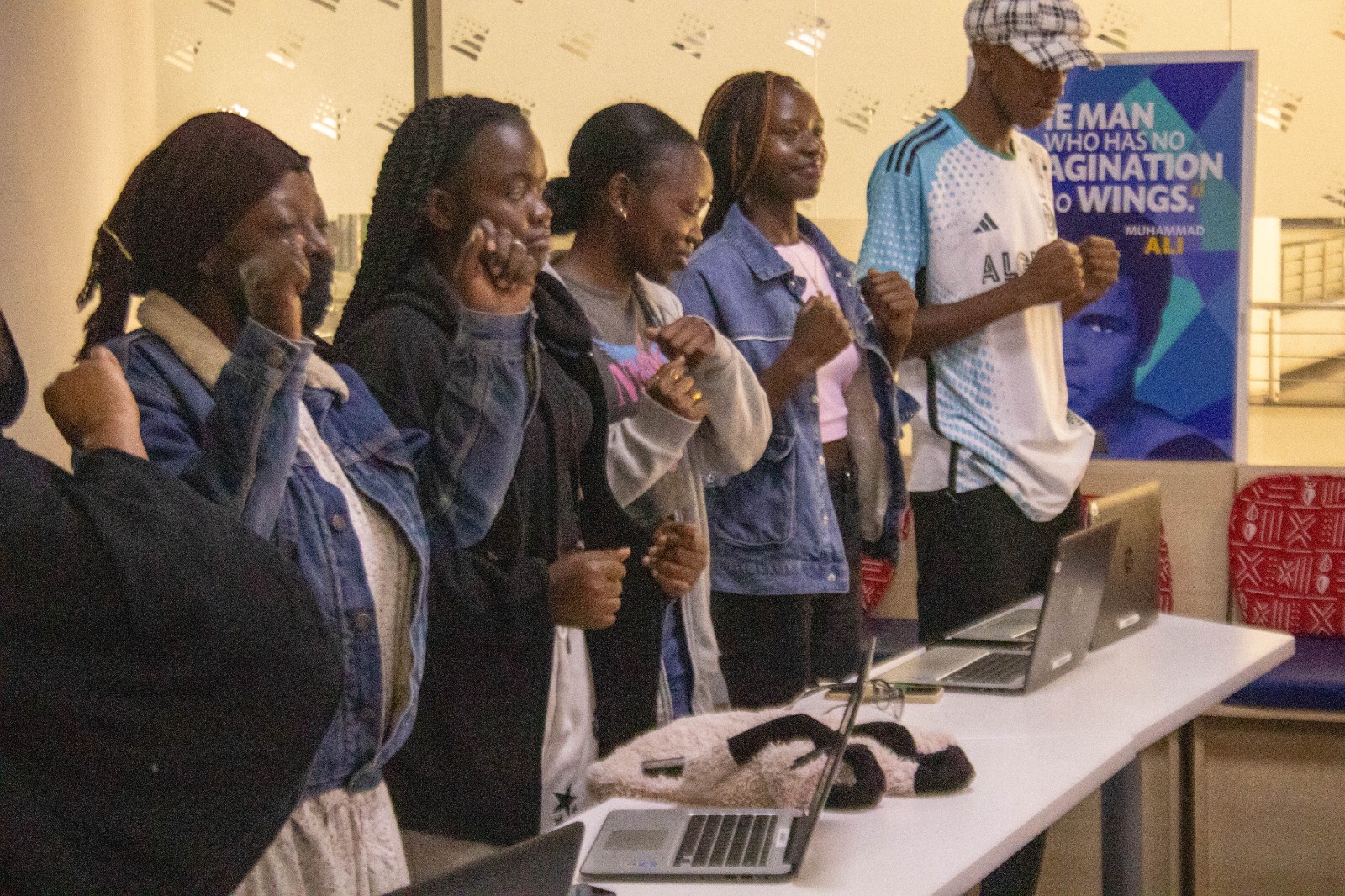 Audience member during the program