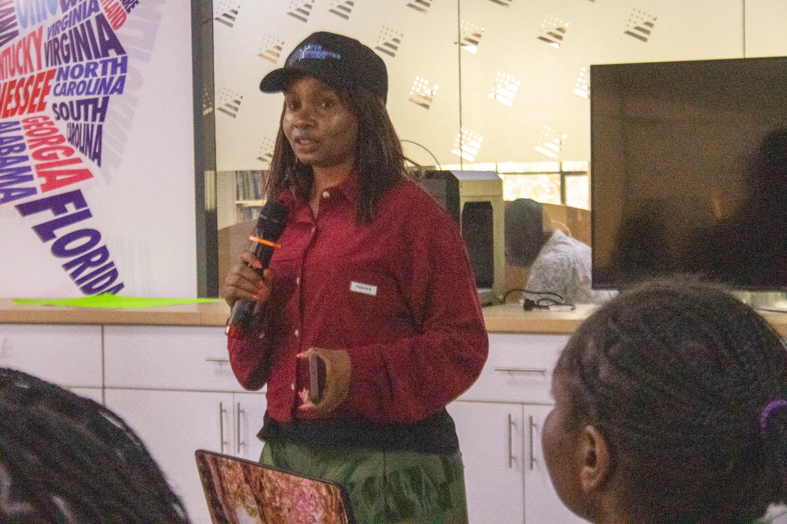 Youth participants in the workshop space