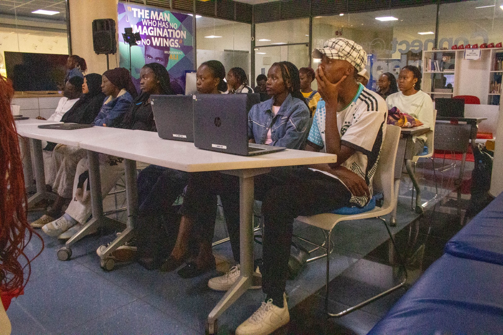 Participants in a training session